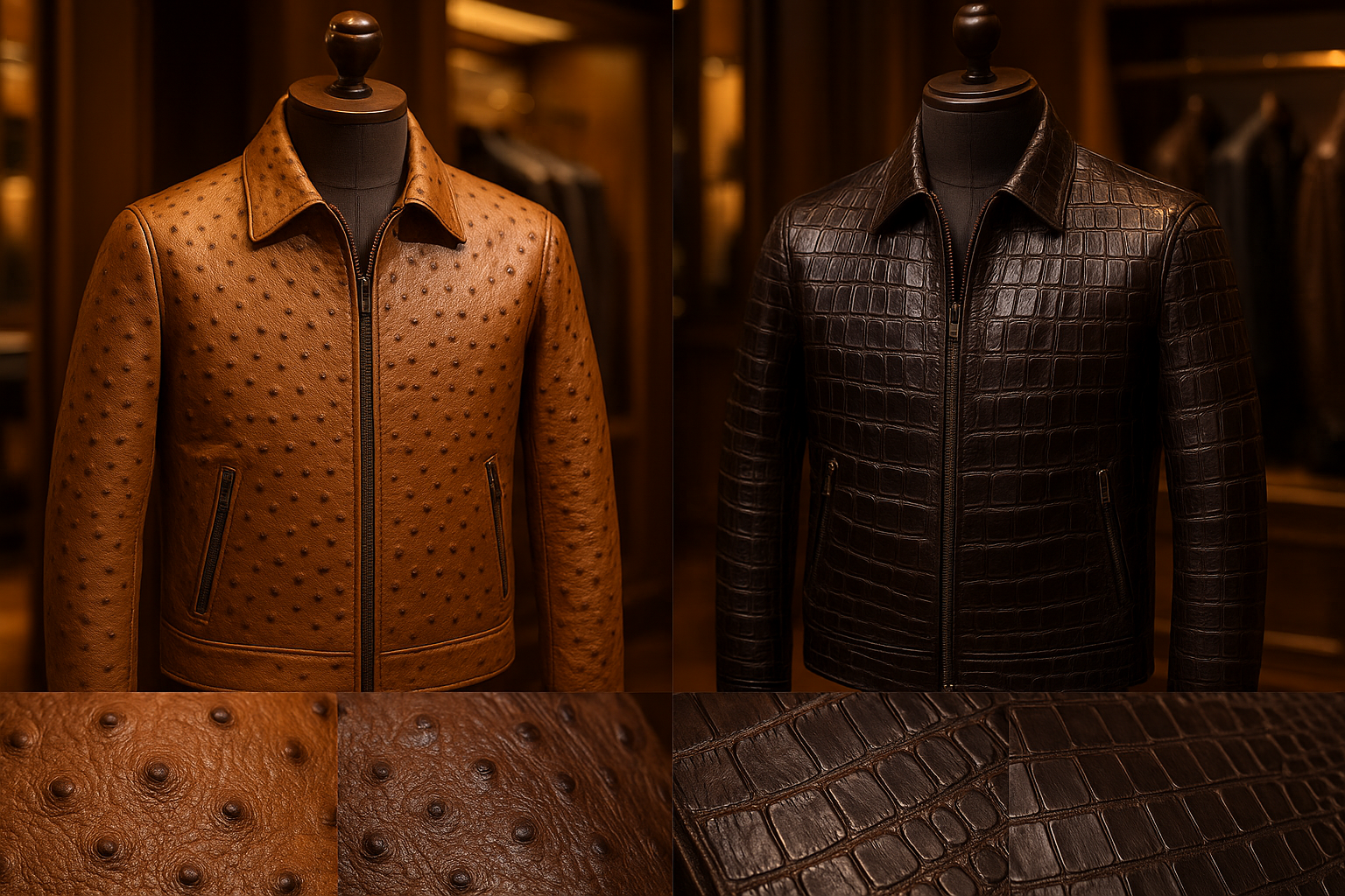 Using Exotic Leathers (Ostrich, Croc, etc.) in Jackets